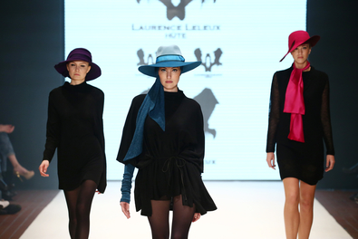 DUESSELDORF, GERMANY - JANUARY 30:  Models walk the runway at the Laurence Leleux show as part of Fashion Net Presents Duesseldorf Designers during Platform Fashion January 2016 at Areal Boehler on January 30, 2016 in Duesseldorf, Germany.  (Photo by Andreas Rentz/Getty Images for Platform Fashion)